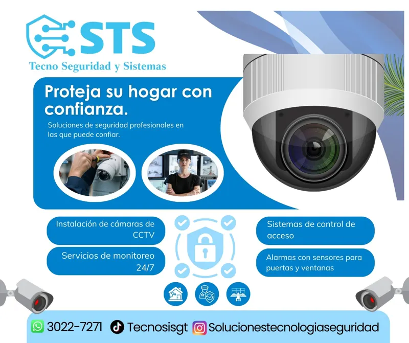 Proteja su hogar con cámaras y alarmas